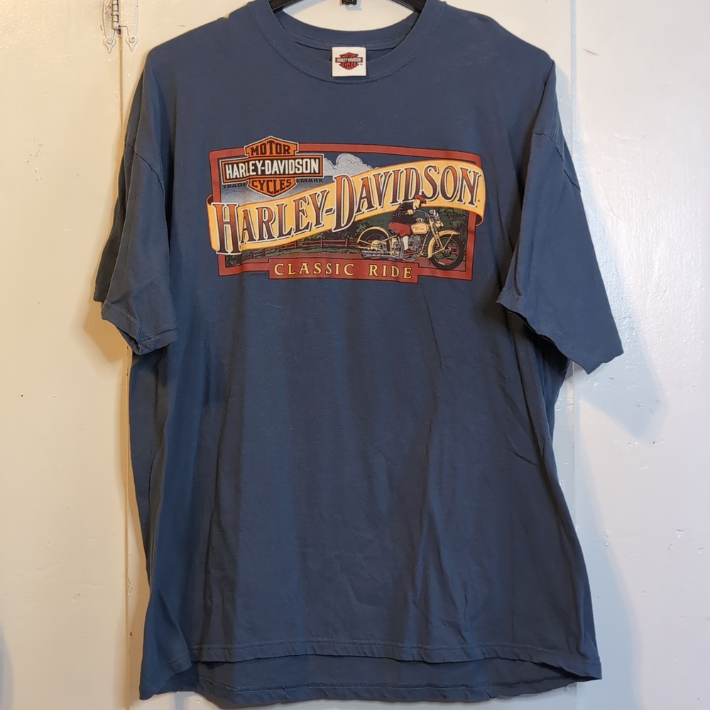 Harley Davidson Ohio logo tee mens XXL